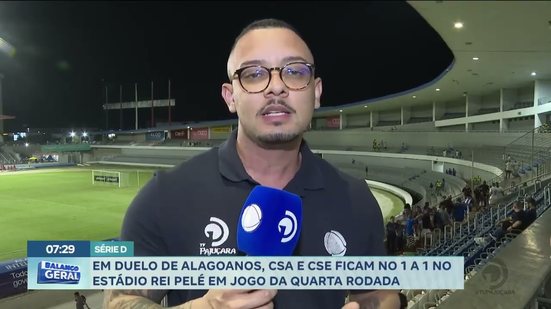 Em duelo de alagoanos, CSA E CSE ficam no 1 a 1 no estádio Rei Pelé em jogo da quarta rodada
