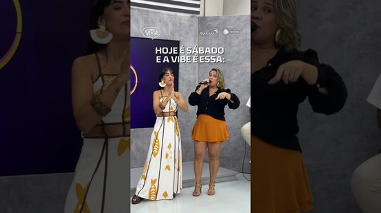 ✨📡 A vibe do sábado é leve, animada e cheia de conteúdo! #SempreComVocê