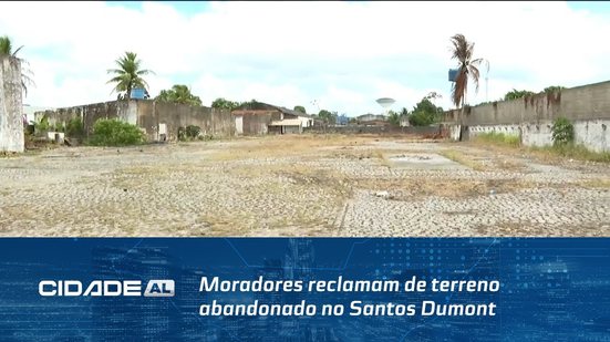 Moradores reclamam de terreno abandonado no Santos Dumont