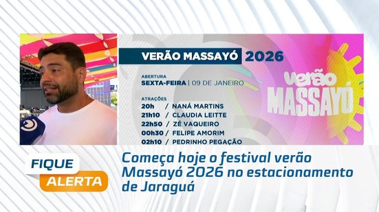 Começa hoje o festival verão Massayó 2026 no estacionamento de Jaraguá