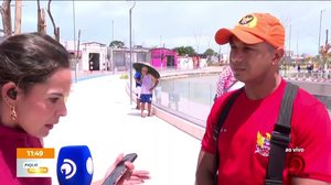 Corpo é arrastado pelas águas do Riacho Salgadinho durante as chuvas do final da manhã