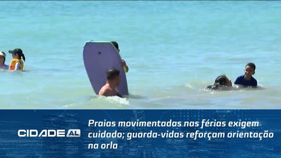 Praias movimentadas nas férias exigem cuidado; guarda-vidas reforçam orientação na orla
