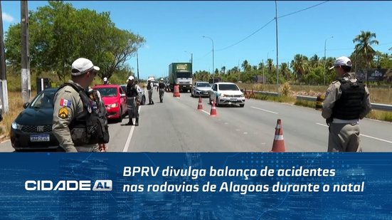 BPRV divulga balanço de acidentes nas rodovias de Alagoas durante o natal