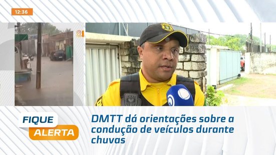 DMTT dá orientações sobre a condução de veículos durante chuvas