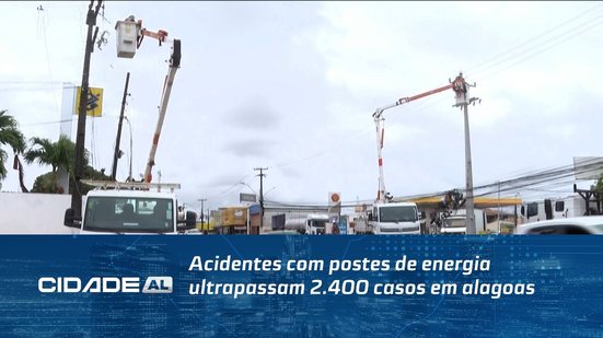 Acidentes com postes de energia ultrapassam 2.400 casos em alagoas