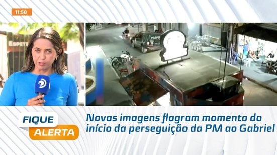 Novas imagens flagram momento do início da perseguição da PM ao Gabriel