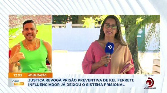 Justiça revogas prisão preventiva de Kel Ferreti; influenciador já deixou o sistema prisional