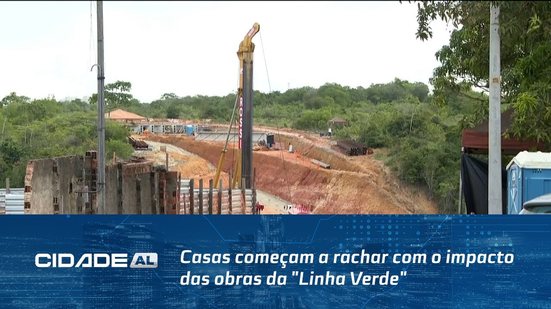 Casas começam a rachar com o impacto das obras da "Linha Verde", denunciam moradores