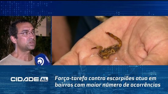 Força-tarefa contra escorpiões atua em bairros com maior número de ocorrências