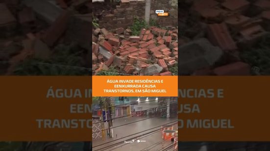 Temporal atinge São Miguel dos Campos e invade casas e pontos comerciais #FiqueAlerta