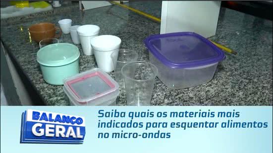 Saiba quais os materiais mais indicados para esquentar alimentos no micro-ondas