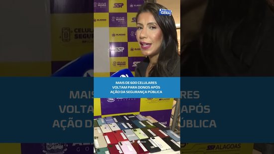 Ação da Segurança Pública devolve centenas de celulares no Maceió Shopping #BalançoGeralAL