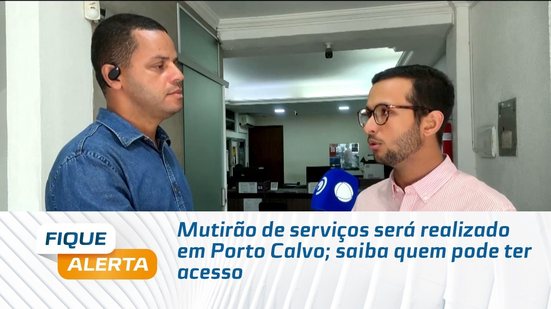 Mutirão de serviços será realizado em Porto Calvo; saiba quem pode ter acesso