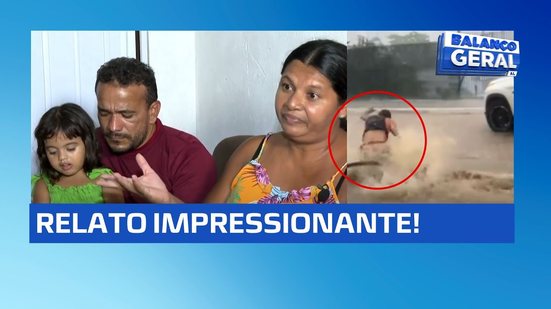 Impressionante: Homem arrastado pela correnteza relata como tudo aconteceu! ⚠️😱