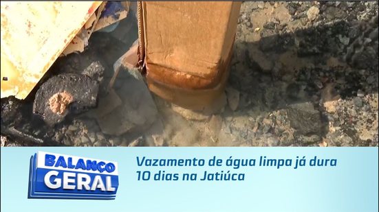 Vazamento de água limpa já dura 10 dias na Jatiúca