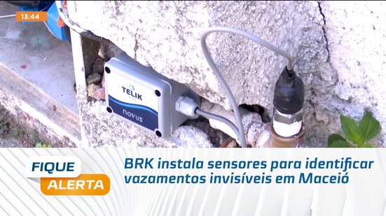 BRK instala sensores para identificar vazamentos invisíveis em Maceió