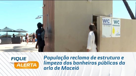 População reclama de estrutura e limpeza dos banheiros públicos da orla de Maceió