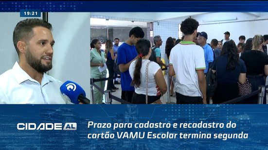 Prazo para cadastro e recadastro do cartão VAMU Escolar termina segunda