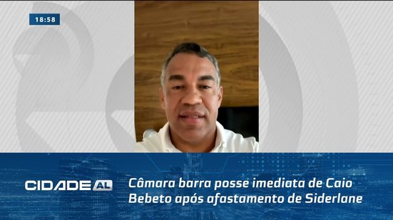 Impasse Político: Câmara barra posse imediata de Caio Bebeto após afastamento de Siderlane