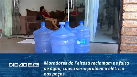 Moradores do Feitosa reclamam de falta de água; causa seria problema elétrico nos poços