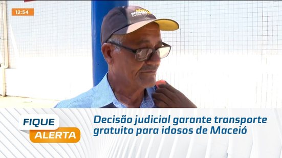 Decisão judicial garante transporte gratuito para idosos de Maceió
