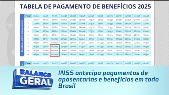 INSS antecipa pagamentos de aposentarias e benefícios em todo Brasil