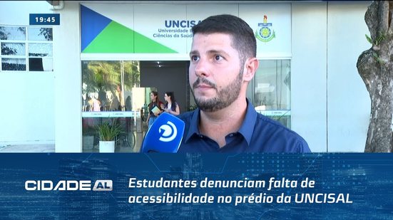 Estudantes denunciam falta de acessibilidade no prédio da UNCISAL