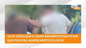 ARMA EM MÃOS: PM agride motociclista em briga de trânsito na Fernandes Lima