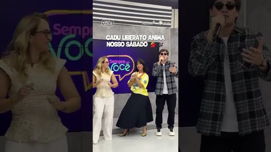 Cadu promete não deixar ninguém parado! 💃🕺 #SempreComVocê