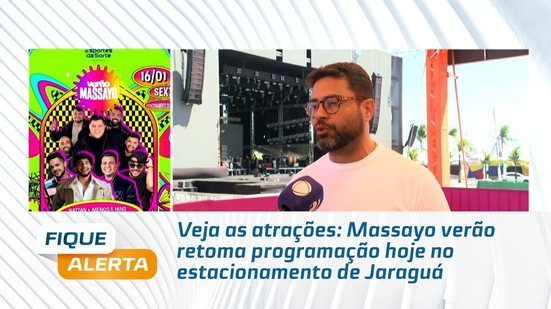 Veja as atrações: Massayo verão retoma programação hoje no estacionamento de Jaraguá