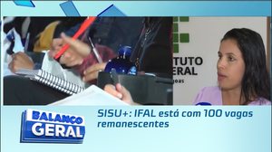 SISU+: IFAL está com 100 vagas remanescentes