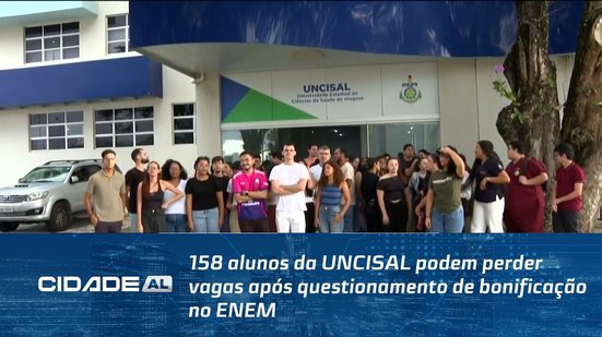 158 alunos da UNCISAL podem perder vagas após questionamento de bonificação no ENEM