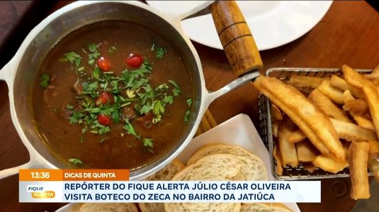Repórter do Fique Alerta Júlio César Oliveira visita boteco do Zeca no bairro da Jatiúca