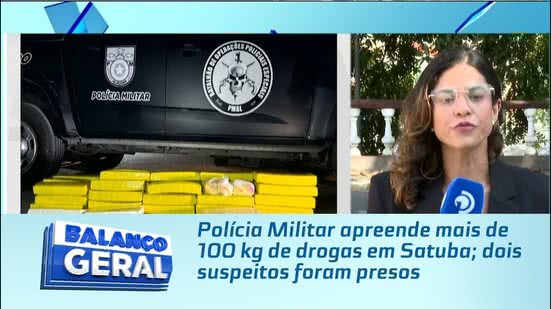 Polícia Militar apreende mais de 100 kg de drogas em Satuba; dois suspeitos foram presos
