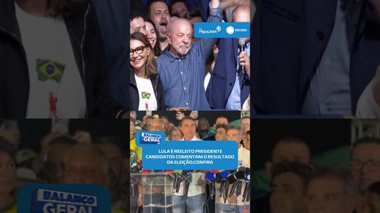 Lula é reeleito com 51,79%; veja o que disseram os dois candidatos #BalançoGeralAL