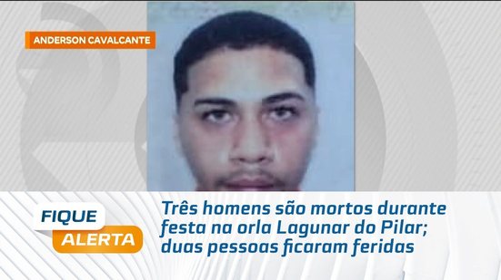 Três homens são mortos durante festa na orla Lagunar do Pilar; duas pessoas ficaram feridas