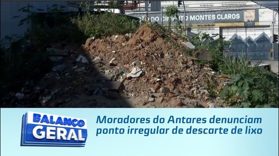 Moradores do Antares denunciam ponto irregular de descarte de lixo