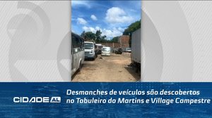 Desmanches de veículos são descobertos no Tabuleiro do Martins e Village Campestre