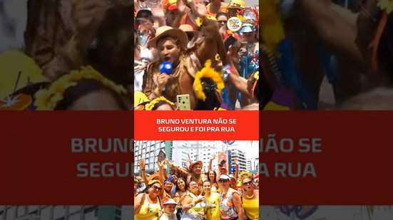 😅🎉Não teve jeito! O Bruno Ventura foi pra rua e entrou de vez no clima da folia #CarnavalPajuçara