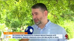 33 casos de meningite foram registrados até setembro: índice cresceu 65% em relação a 2025