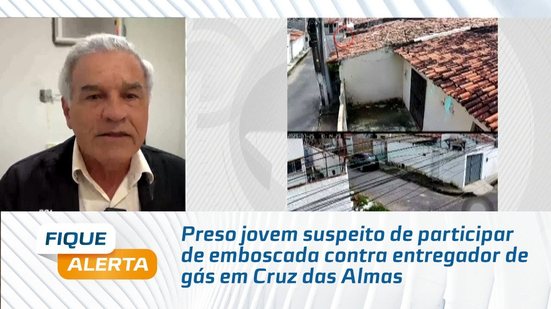 Preso jovem suspeito de participar de emboscada contra entregador de gás em Cruz das Almas