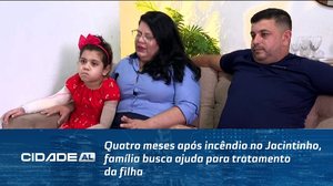 Quatro meses após incêndio no Jacintinho, família busca ajuda para tratamento da filha