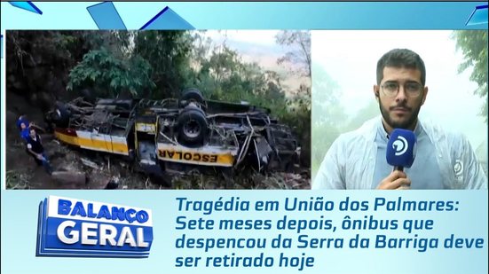 Sete meses depois, ônibus que despencou da Serra da Barriga deve ser retirado hoje