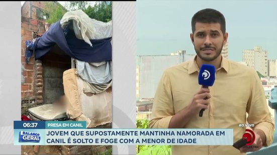 Jovem que supostamente mantinha namorada em canil é solto e foge com a menor de idade