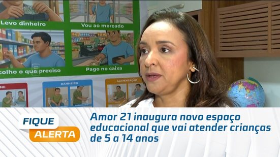 Amor 21 inaugura novo espaço educacional que vai atender crianças de 5 a 14 anos