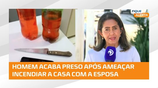 🚨 Homem é preso após ameaçar matar a esposa e incendiar a casa
