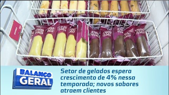 Setor de gelados espera crescimento de 4% nessa temporada; novos sabores atraem clientes