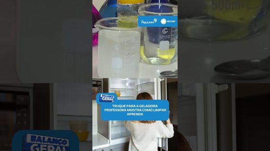 ✨Misturinha mágica para geladeira: professora de química ensina truque de limpeza no #BalançoGeralAL
