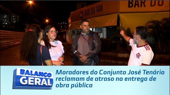 Moradores do Conjunto José Tenório reclamam de atraso na entrega de obra pública