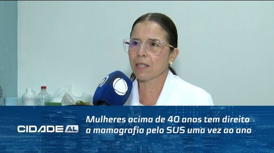 Mulheres acima de 40 anos tem direito a mamografia pelo SUS uma vez ao ano